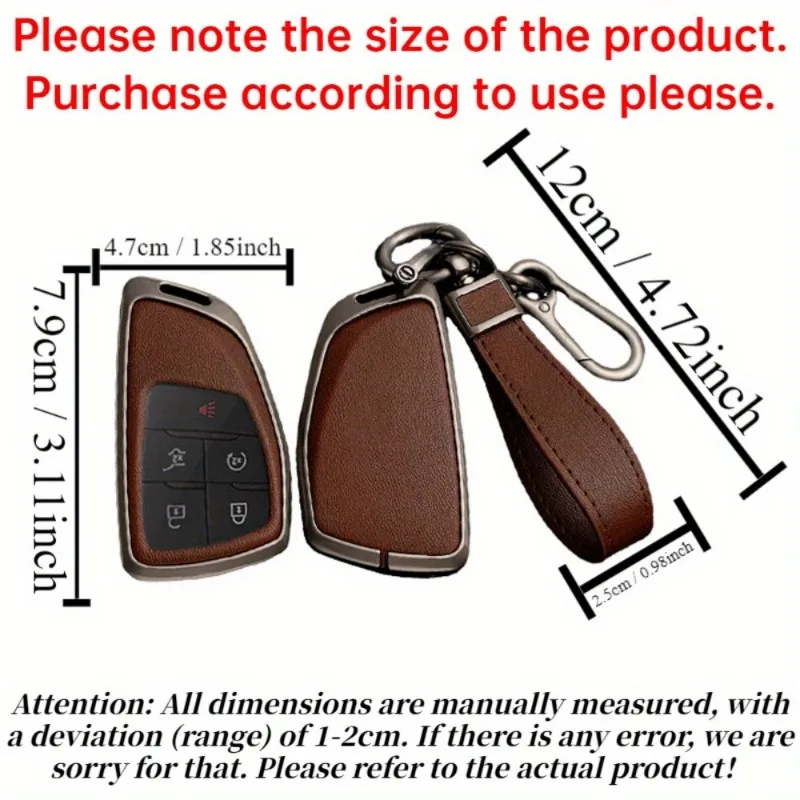 3/4/5/6 Buttons Alloy+Tpu Key Cover Case for Chevrolet Silverado 1500 Suburban Tahoe for GMC Sierra Yukon 2023 2024