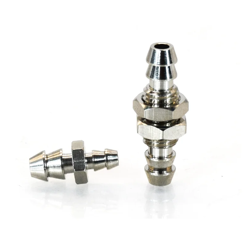 10 Stück Mini-Widerhakenanschlüsse Pagodenanschluss M3 M4 M5-Luftschlauch 3 mm 4 mm 6 mm Pagode Messing Pneumatikrohr Luft-Schnellverbindung T-Typ – Detail 5