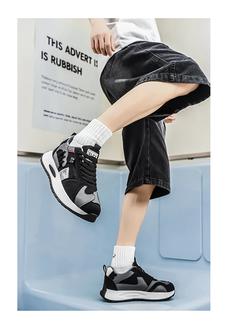 Herren-Freizeitsneaker, leicht, atmungsaktiv, strapazierfähig, modisch, vielseitig einsetzbar für Outdoor-Sport, Campus und Stadt. – Detail 25
