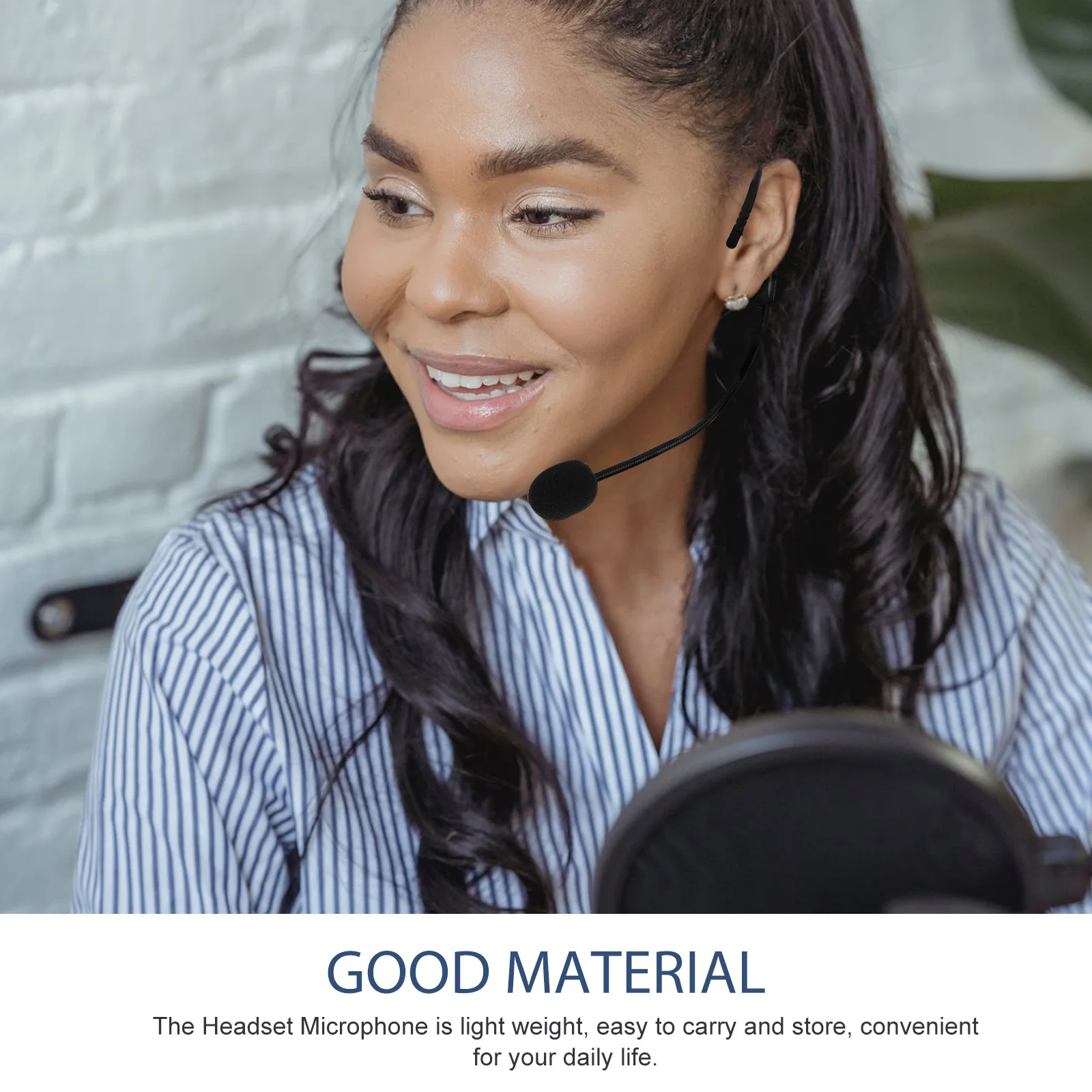 

Sturdy Material Headset Microphone Exquisite Craftsmanship for Singing and Speaking Small Headset Mic for Daily Life