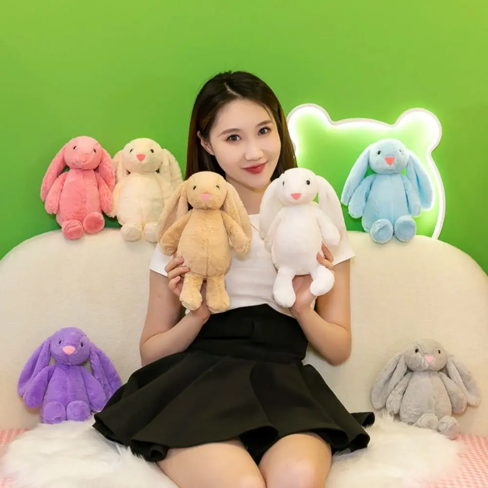 

Cute Christian Easter Rabbit Plush Doll Soft PP Cotton Easter Bonnie Rabbit Doll Fluffy Cartoon Animals Stuffed Toy Home Decor