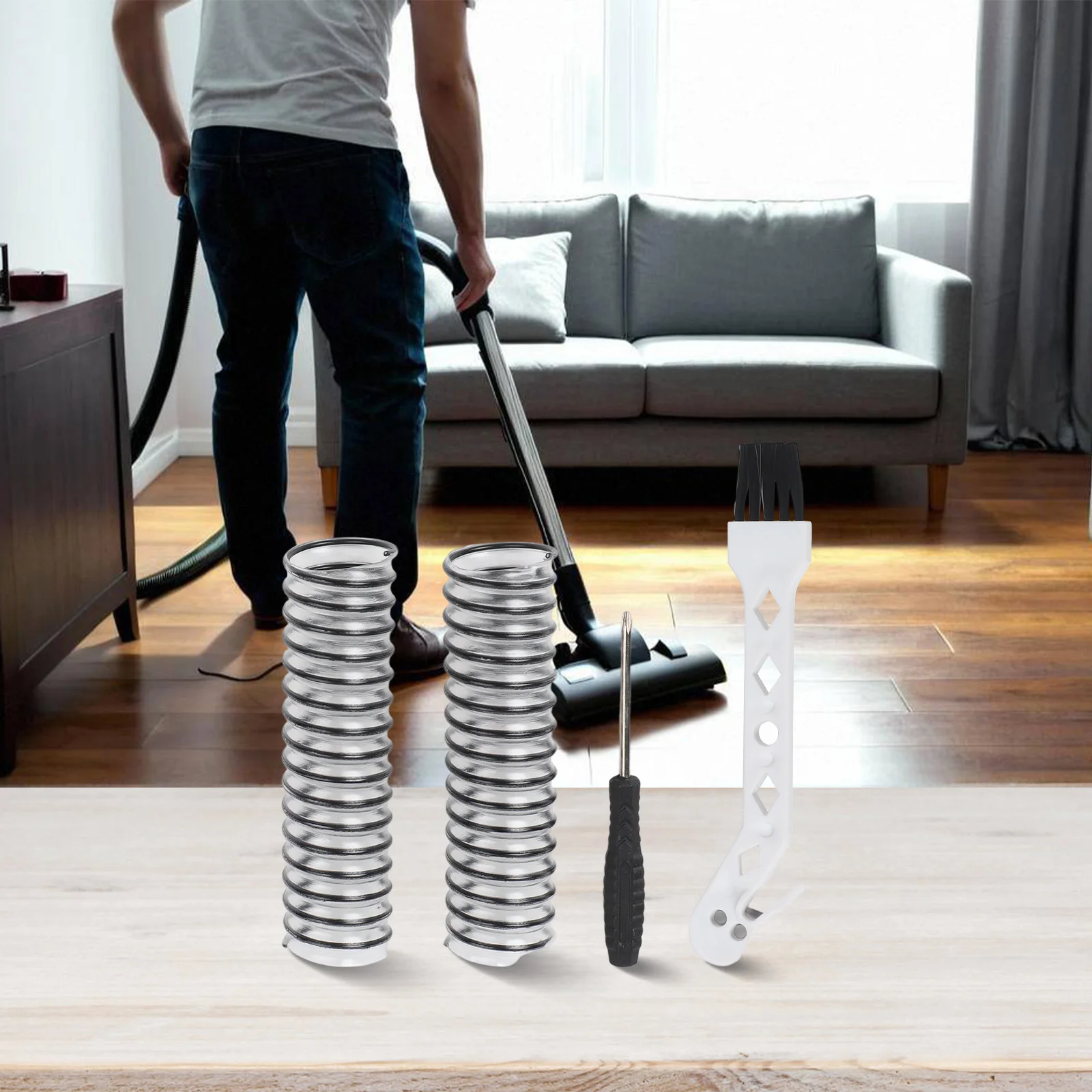 Essential Repair Replacement Hose for Tineco Cordless Vacuums 2 Hoses Screwdriver and Cleaning Brush for Maintenance