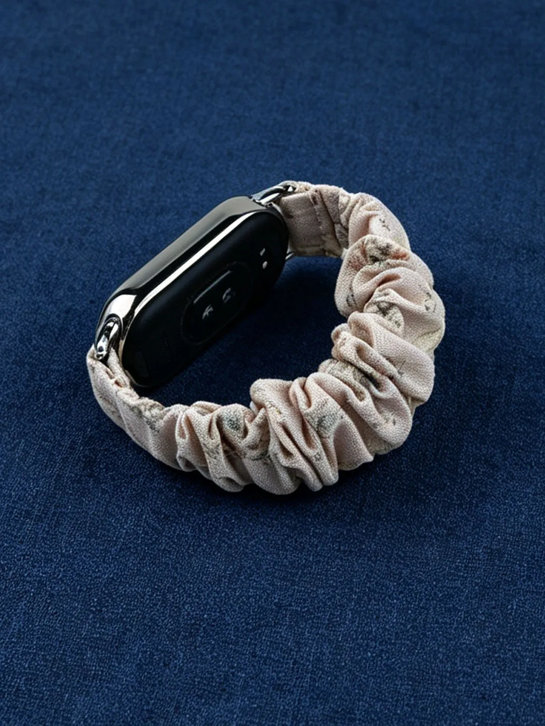 Scrunchies Pink Strap for Xiaomi Mi Band 10/9/8 Bracelet for Women Small Size Elastic Fabric Band for Mi Band 8 Wristband
