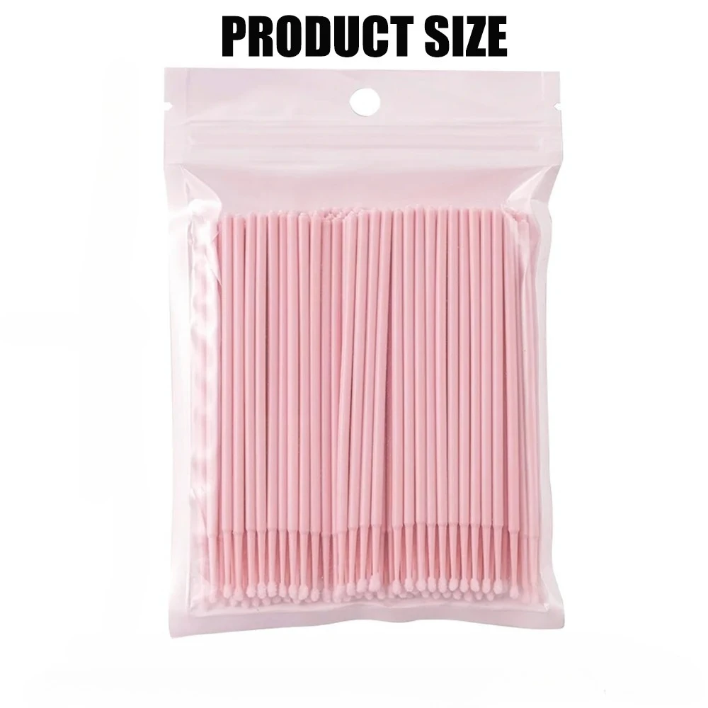 300 قطعة فرش صغيرة MicroBrush رمش تنظيف فرشاة لاش تمديد المتاح أداة فردية لإزالة الرموش مسحة #4