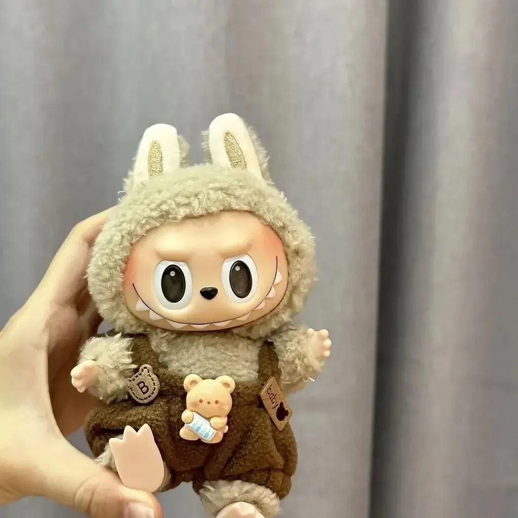 سراويل صغيرة لطيفة مع صندوق ربط 15 سم مع حزام معكرون لدمية لابوبو (بدون دمية)