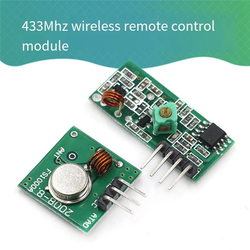 1 Set 433MHZ Ultra Module Wireless Transmitter Module Kit Burglar Alarm Transmitter Receiver Portable Frequency Module Set Kit