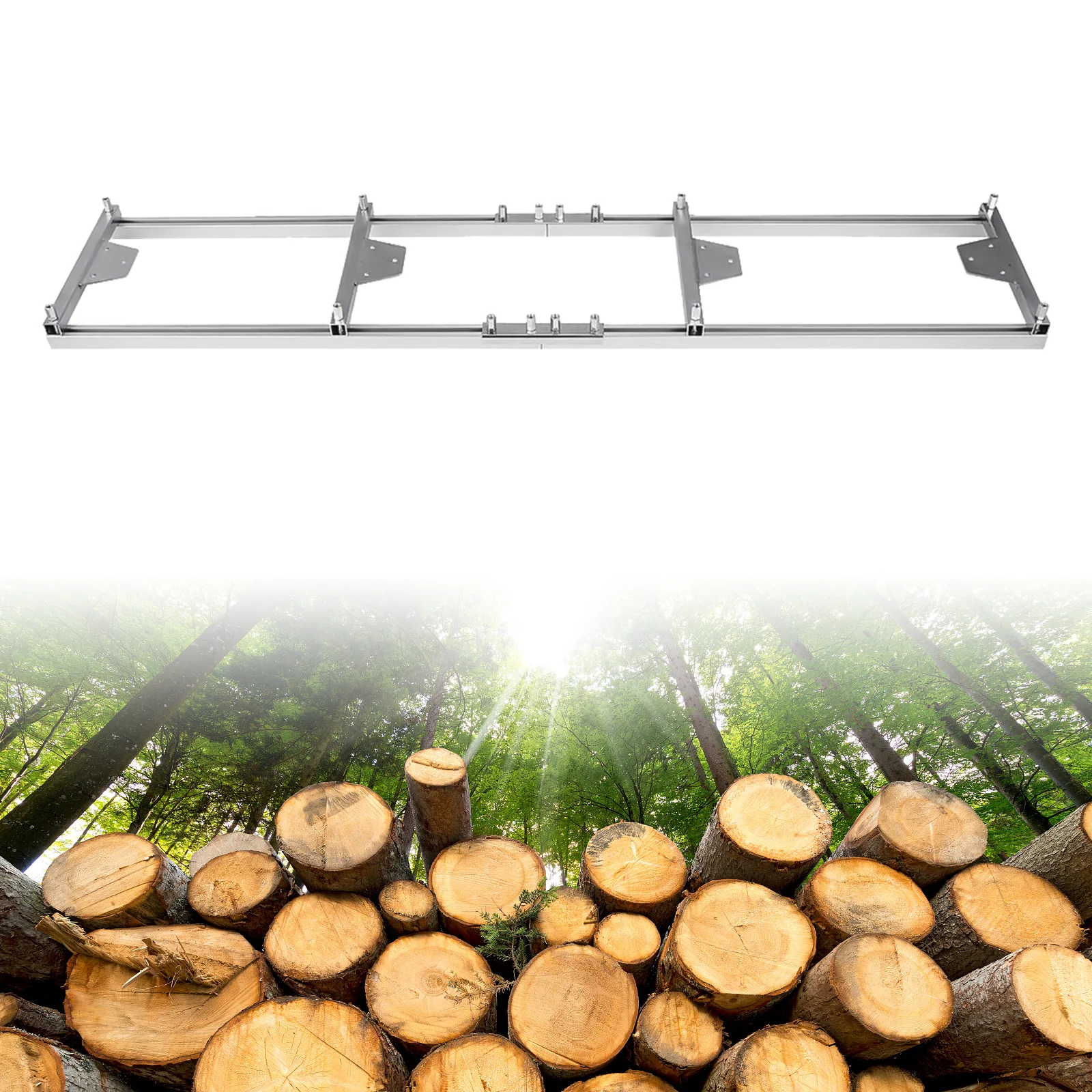 

НОВАЯ 13-футовая направляющая система для лесопильной станки, 6 фрезерных направляющих из квадратного алюминиевого профиля