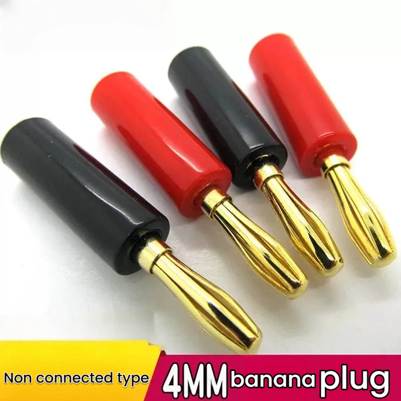 

4mm Gold Plated 4mm Banana Plugs for Audio Speaker Amplifier Terminal Connections