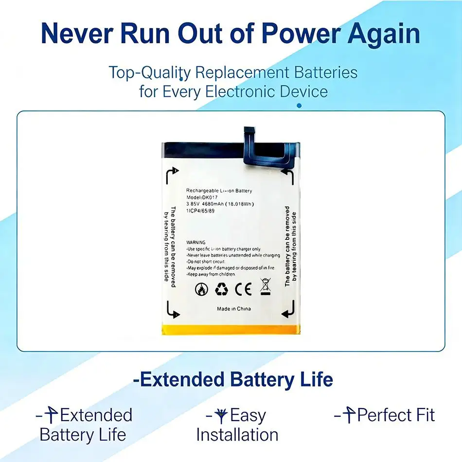 

Аккумулятор для мобильного телефона с длительным сроком службы 4680 мАч для Blackview A80 Pro Plus DK017