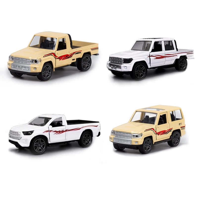 1:32  LAND Cruiser Alloy Pickup Car Model Diecast Metal Off-road Vehicle Model Simulation Kids Toy Gift  For Collection