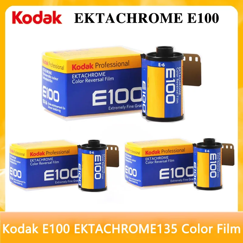 

Оригинальная контактная пленка Kodak E100 EKTACHROME135, цветная реверсивная пленка, положительная пленка для пленочных камер 135 (дата поговора: сентябрь 2027)