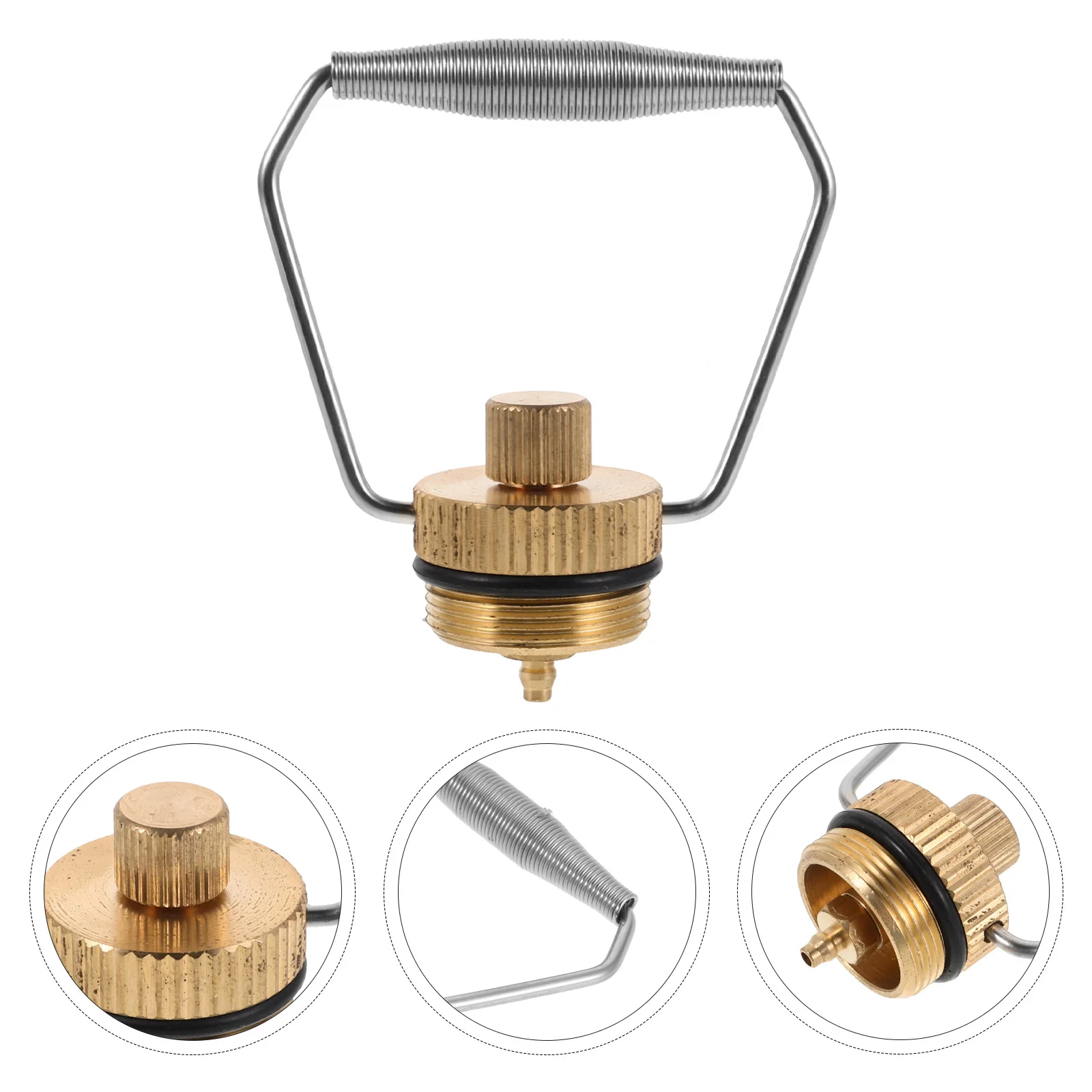 

Outdoor Gas Cylinder Dustproof Cap Aluminum Plug Adapter Gas Tank Camping Hiking Stove Replacement Parts Accessories