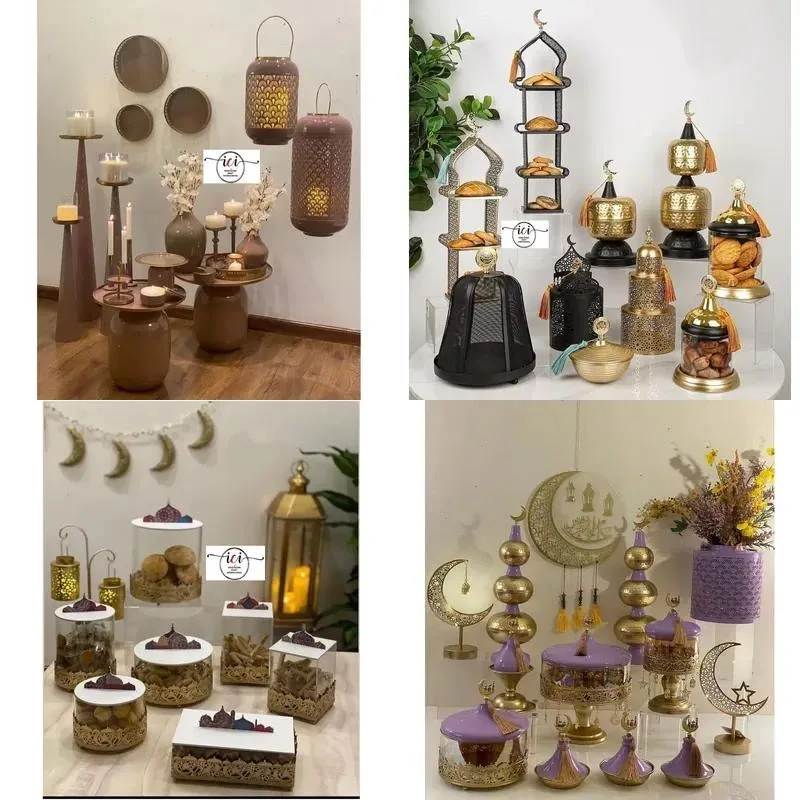 Modern 2025 Eid al-Fitr Lantern Muslim Islamic Lights Mubarak Decorative Lights Karim Decorations Party Supplies