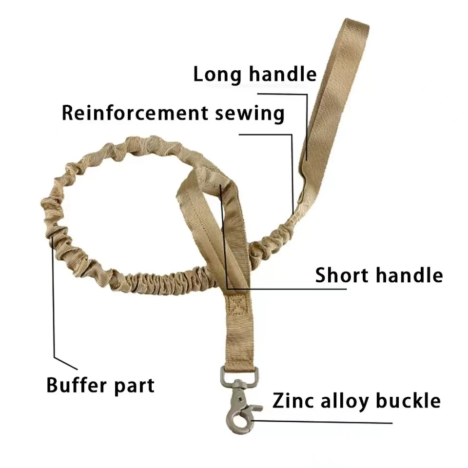 Pet Products Outdoor Tactical Dog Collar Breathability Nylon Collar Medium and Large Dog Training Neck Collar Dog Traction Rope
