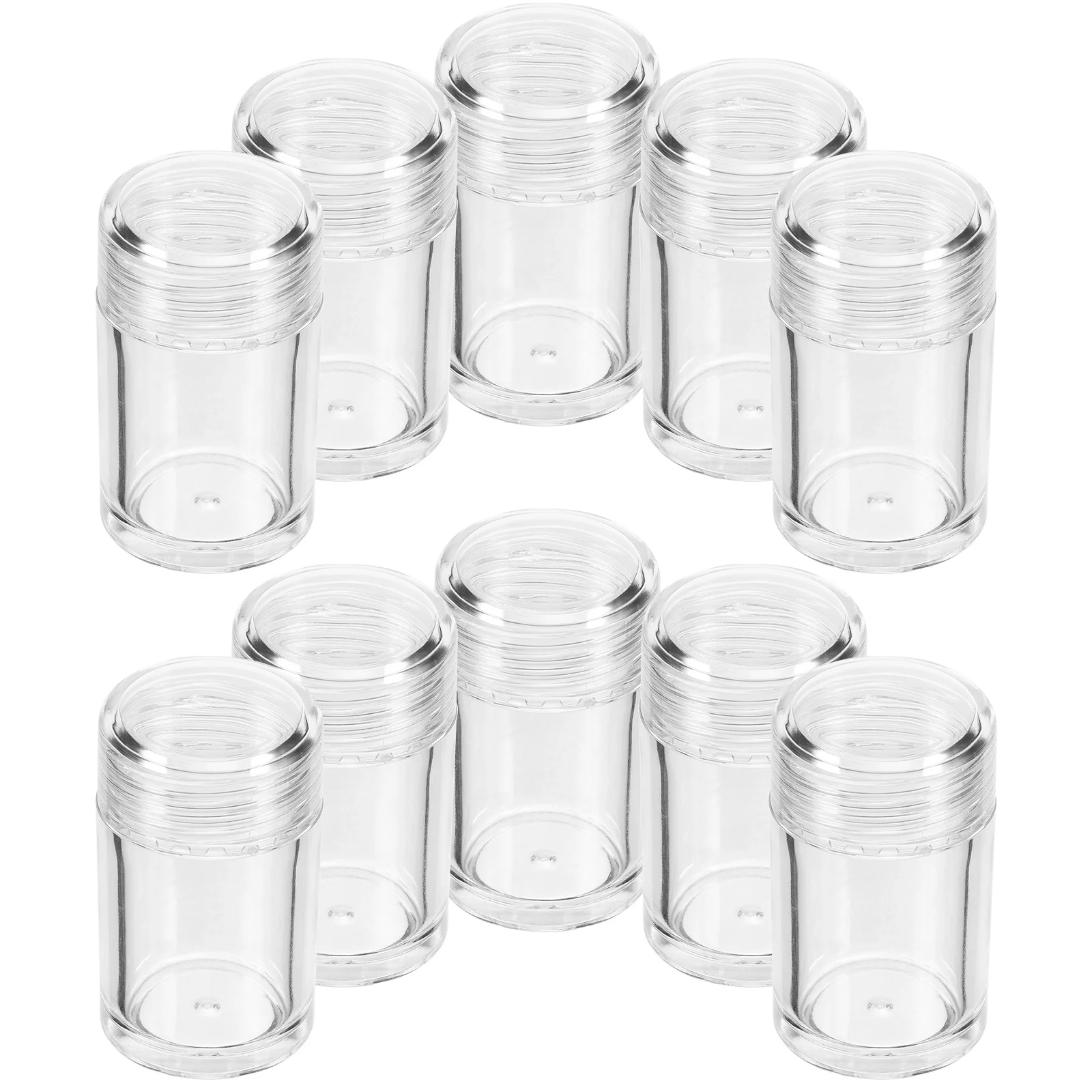 

12pcs Empty Loose Powder Boxes 5Ml Small Refillable Makeup Containers Leak Proof Travel Accessories For Talc Blush Glitter Body