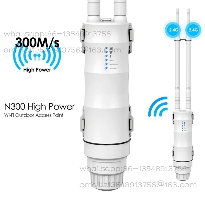 WN570HN2 with PoE power supply weatherproof/AP/repeater mode 300Mbps high power outdoor routing