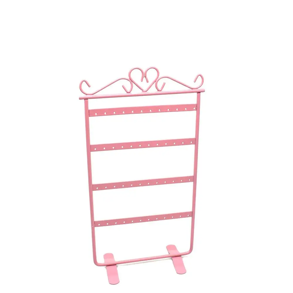 

48 Holes Metal Earring Display Stand 4 Layer Jewelry Showcase Organizer