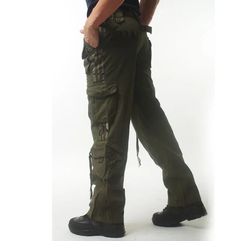 Tactical Pants Men\'s Multi Pocket Trousers Casual Style Work Pants Cotton Clothing Camouflage Cargo Pants Male