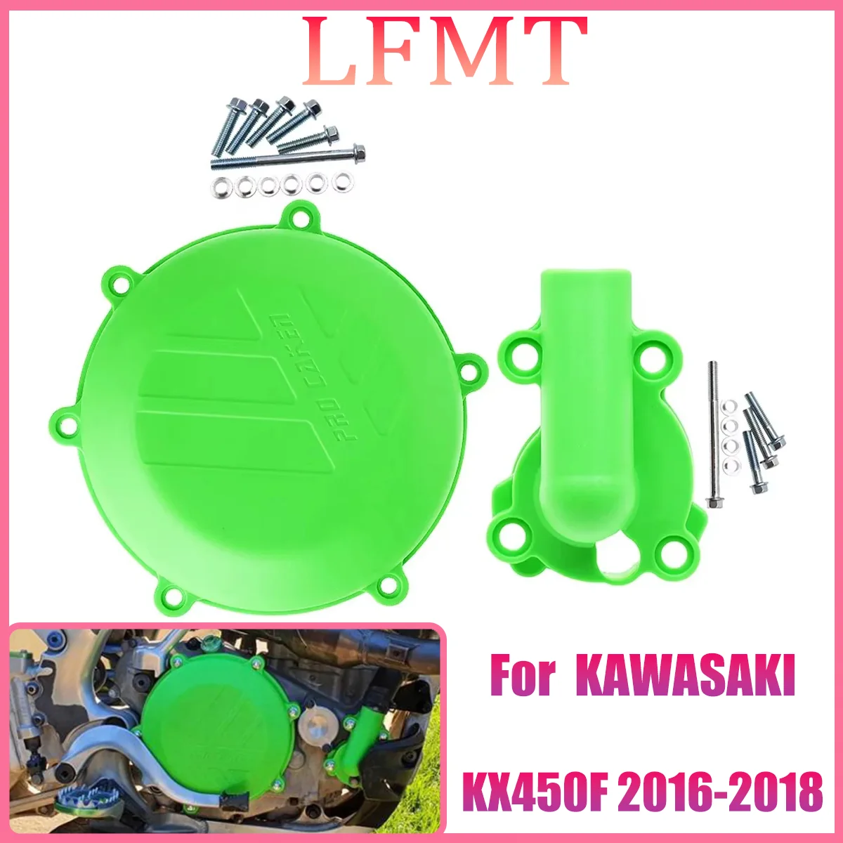 

New motorcycle modification accessories Plastic clutch protection water pump protection cover For Kawasaki KX450F KX 450F KXF450