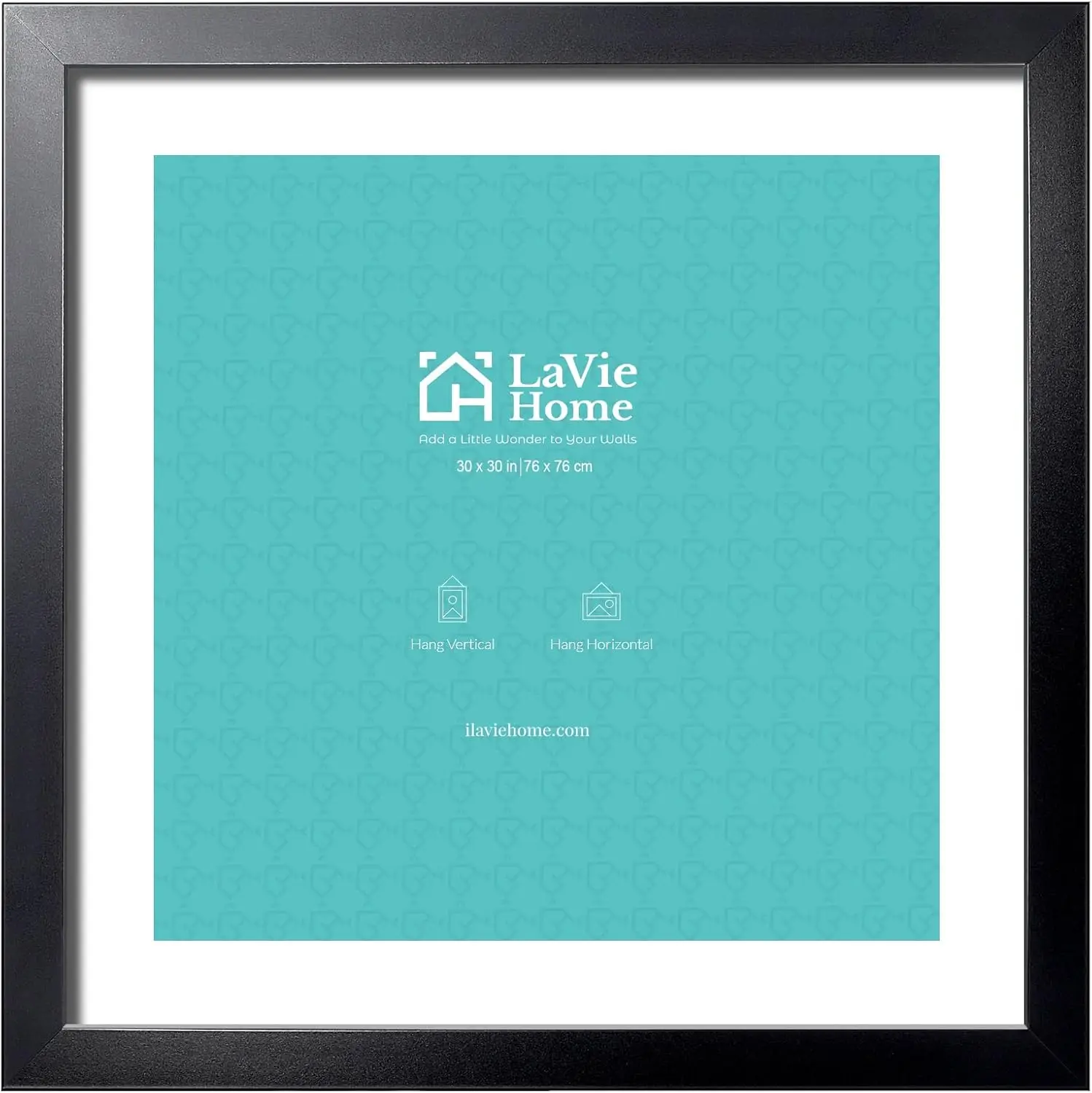 

30x30 Black Picture Frame with Plexiglass, Poster Frame for Photos Artworks, Wall Mount Display