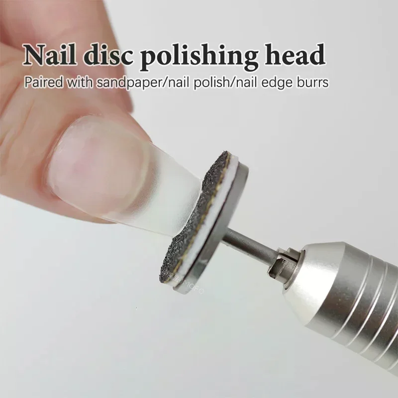 ステンレス鋼サンディングペーパーディスク 3/32インチ 丸型メタルディスク ネイルドリルビットアクセサリー サンディングペーパーマンドレル 15mm 20mm 25mm