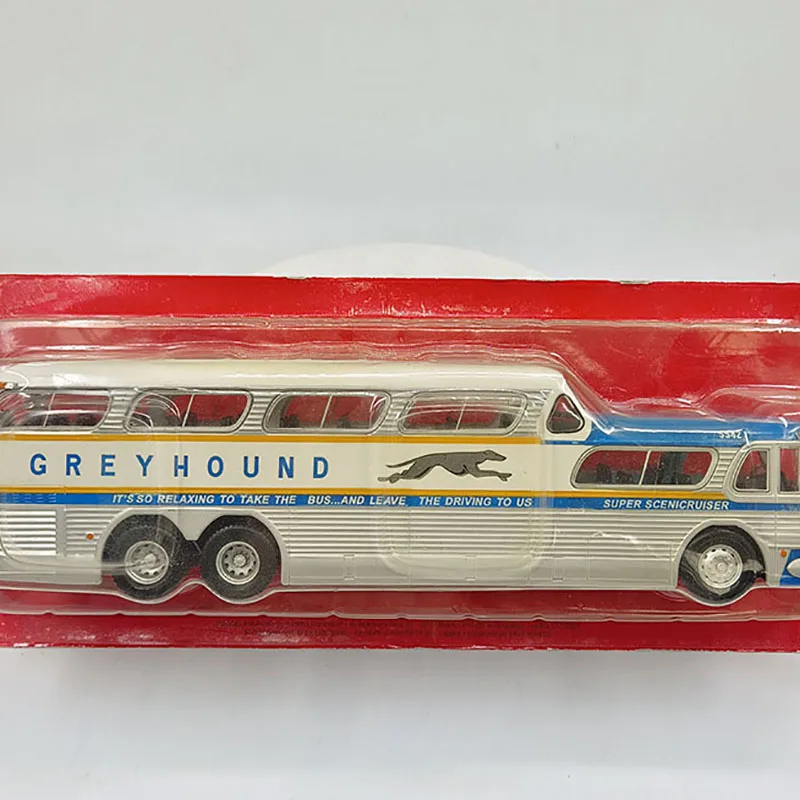 Diecast in stock 1:43 Scale Ixo GREYHOUND SCENICRUISER 1956 American Sightseeing Bus Model Alloy Model Finished Collection Gift