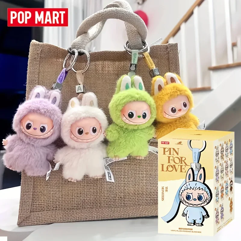البوب مارت لابوبو الوحوش دبوس للحب الفينيل أفخم صندوق أعمى قلادة Kawaii أنيمي الشكل سر مفاجأة هدية لجميع الأعمار