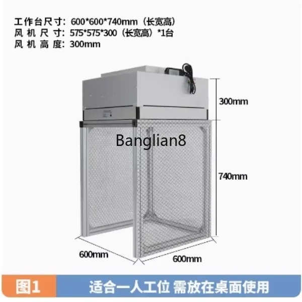 

FFU – Machine de nettoyage d'établi à 100 niveaux, écran de presse, antistatique, Ultra-propre, Console d'atelier, 220V, 1 pièce