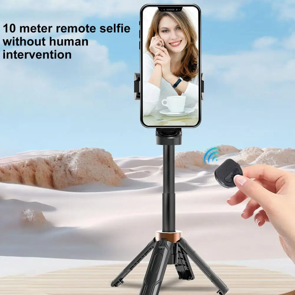 Video Creator Selfie Stick 360 Degree Rotation Bluetooth Selfie Stick with Remote Control for Height Adjustable Selfies Vlogs