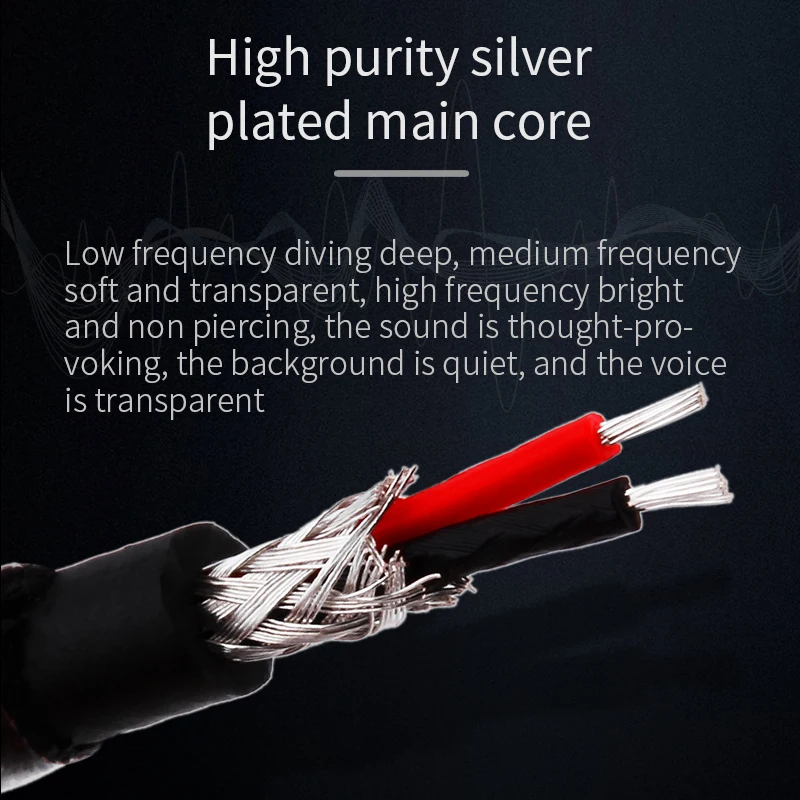 3.5mm Aux Jack to 2 RCA Audio Cable OFC Silver Plated 24K Gold Plated Aux to Rca HIFI Stereo for amplifier Mobile Phone Computer