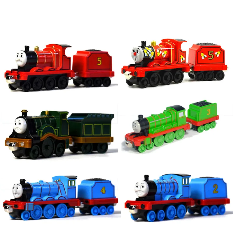 Original Thomas and Friends Magnet Magnetic Train Toy Connection Alloy Trains Car Model Kids Toys for Boys Toby Gordon Lady Hiro