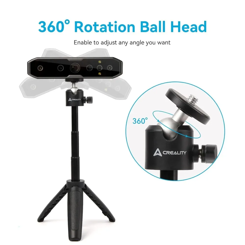 Creality 3D Scanner Turntable and Handle Tripod Kit Manual Turntable for CR-Scan Otter / Raptor Series 3d Scanner