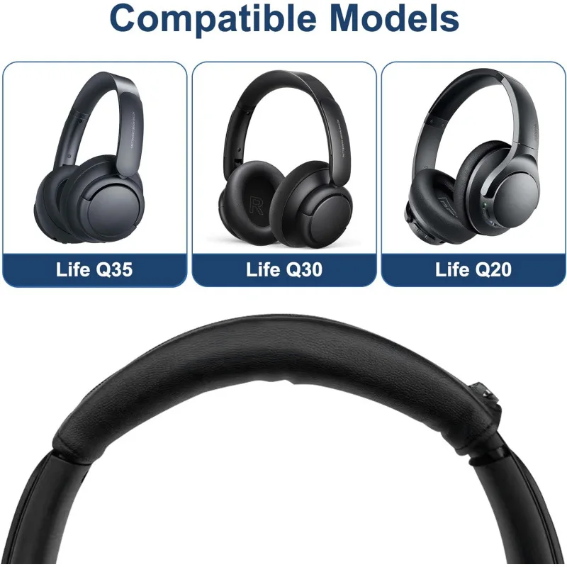 

TAMUM Universal Headphone Headband Cover For SONY WH-XB910N XB900 Headphone Headband Protector with Zipper ，