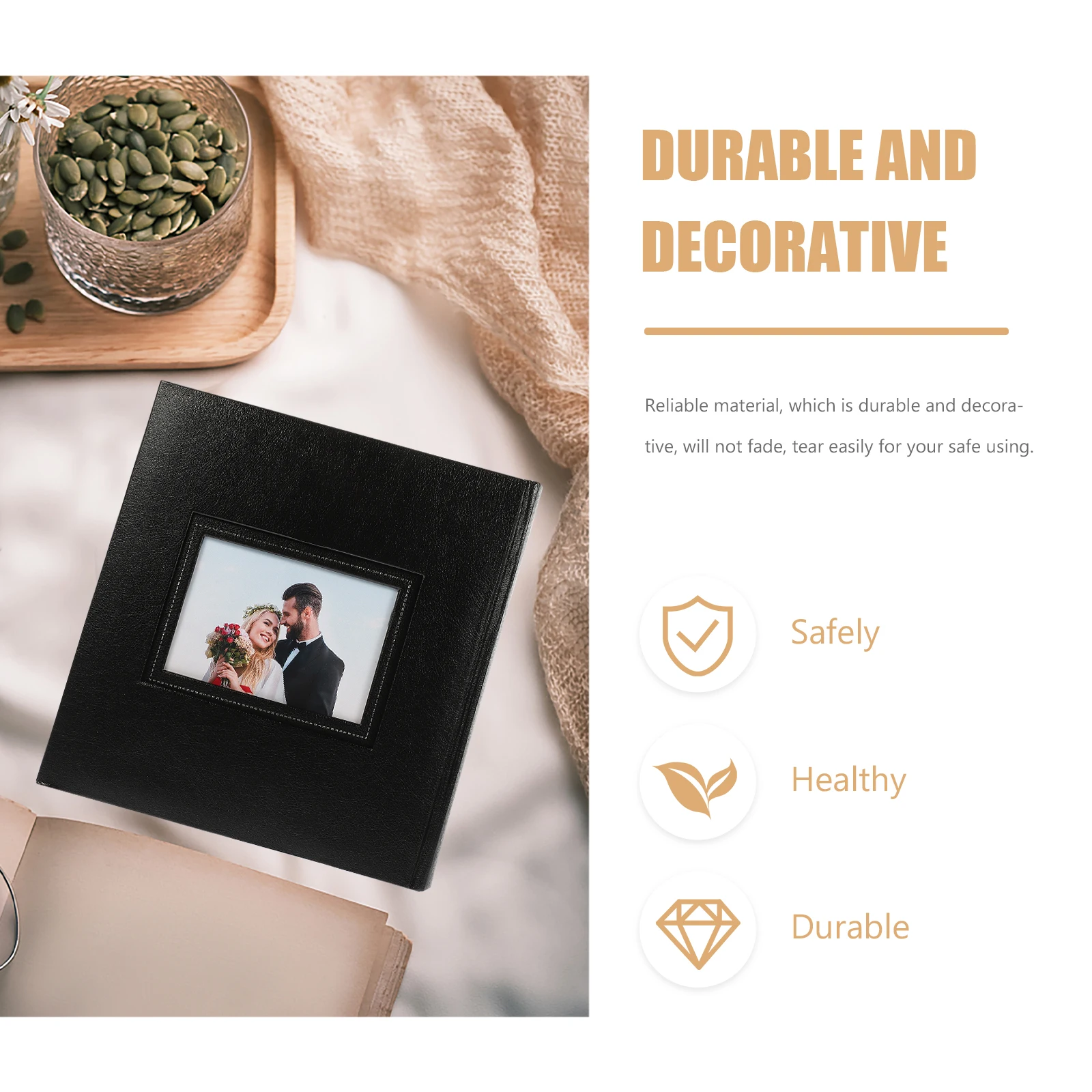 

Custom Photo Album Scrapbook Baby Photographs Memories Wedding Family Classmates Travel Graduation PU Clear Pages