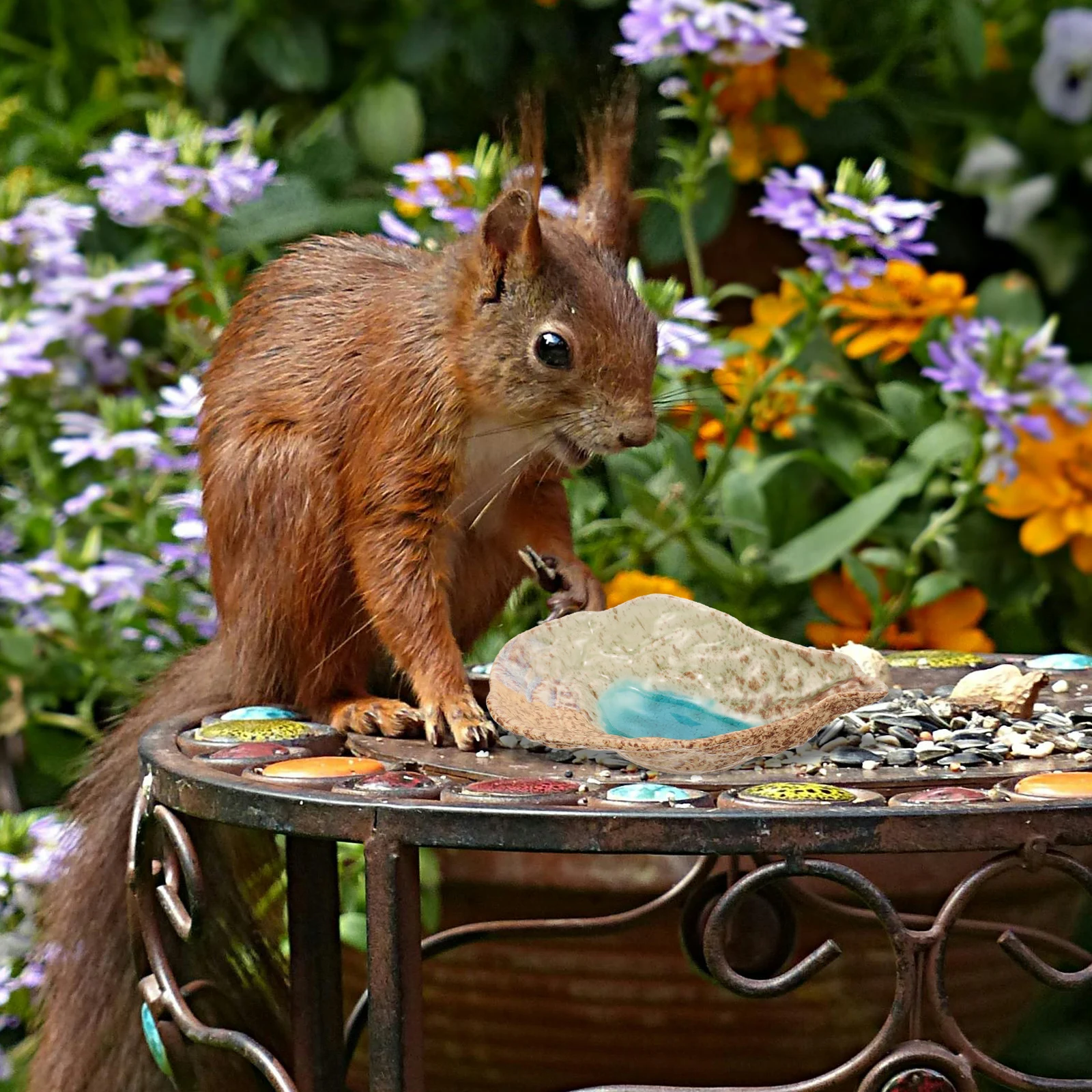 سعة كبيرة السيراميك فراشة المغذية أنيقة في الهواء الطلق طبق المياه النحل صينية تغذية ديكور الحديقة فراشة المغذية