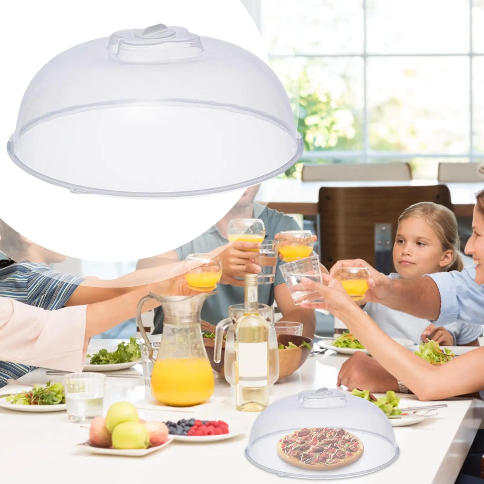 Microwave Splatter Guard Anti-Splatter Dustproof and insulated vegetable cover transparent cover household fresh-keeping cover