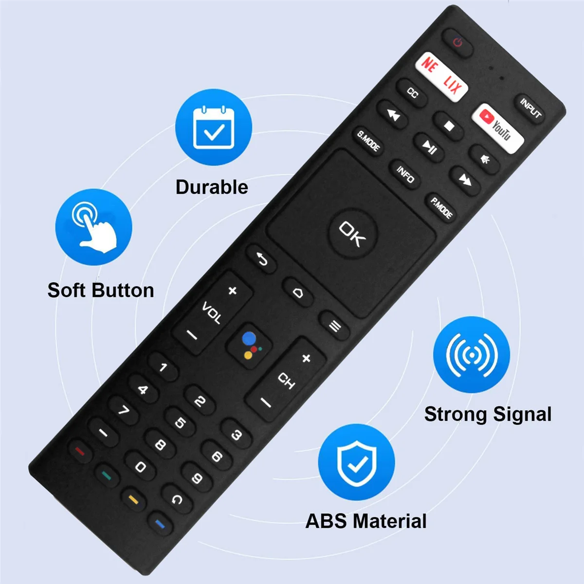 Replace RM-C3329 Remote Control for JVC Smart 4K UHD LCD HDTV RM-C3359 RM-C3369