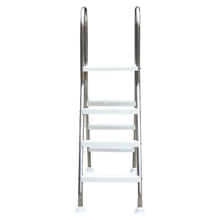 Bracket swimming pool double-sided escalator 304 stainless steel thickened film swimming pool water ladder