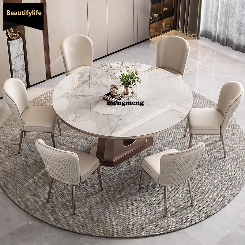 D80 design oval mesas de jantar moderno salão italiano nordic redondo mesas de jantar dobrável luxo branco mesa de jantar móveis para casa