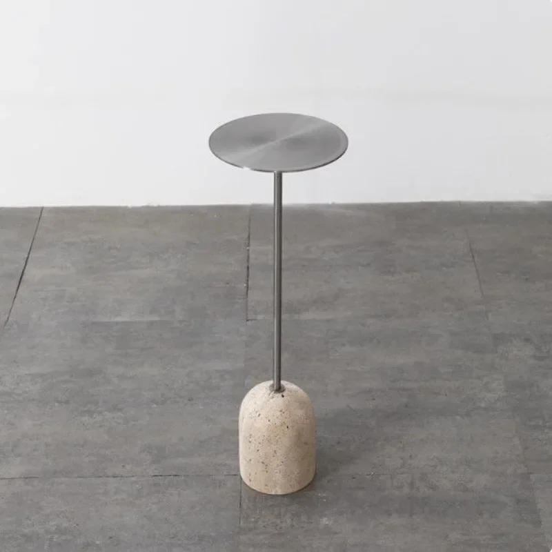 Creative Modern Stainless Steel Art Sofa Tables Simple Multifunctional Bedroom Side Table Creative Luxury Relaxing Living Room F
