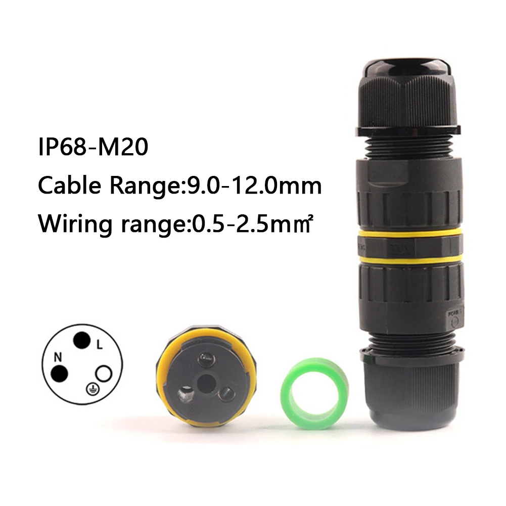 효율적인 배선을 위한 쉬운 설치를 위한 야외 LED 조명용 신뢰할 수 있는 23핀 방수 전기 케이블 커넥터