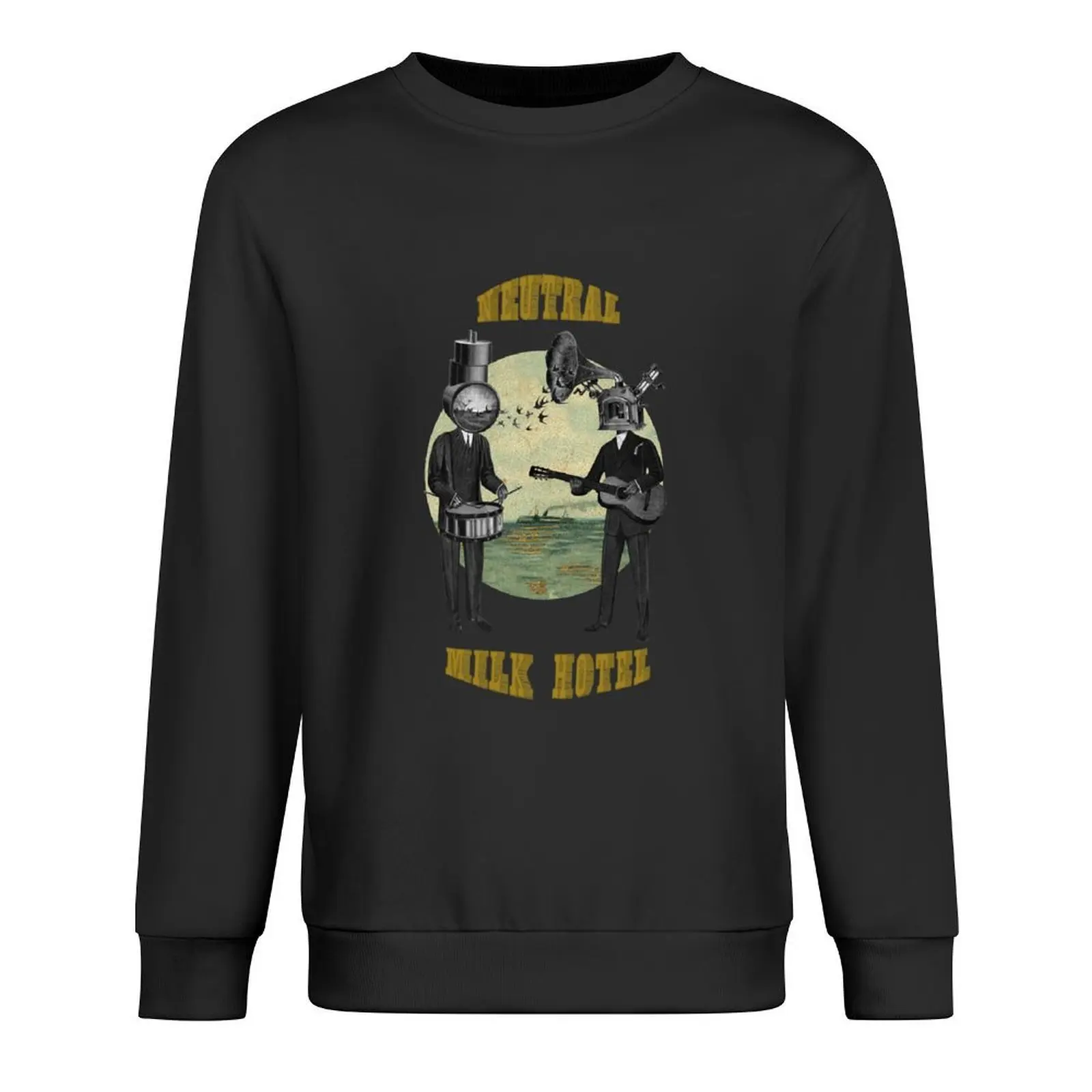 

Neutral Milk Hotel Pullover korean autumn clothes mens clothing graphic t shirts men male clothes sweatshirt for men