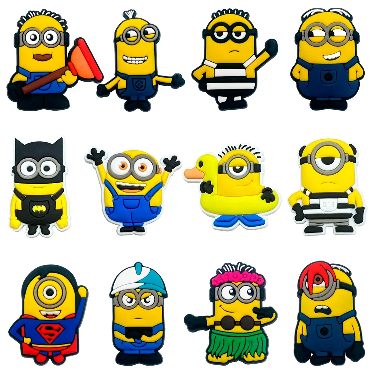 Picture 4: new Minions Decoration Anime Shoe Charms Cute Sandals Shoes Accessories Kawaii PVC Badges for Male and Female Children