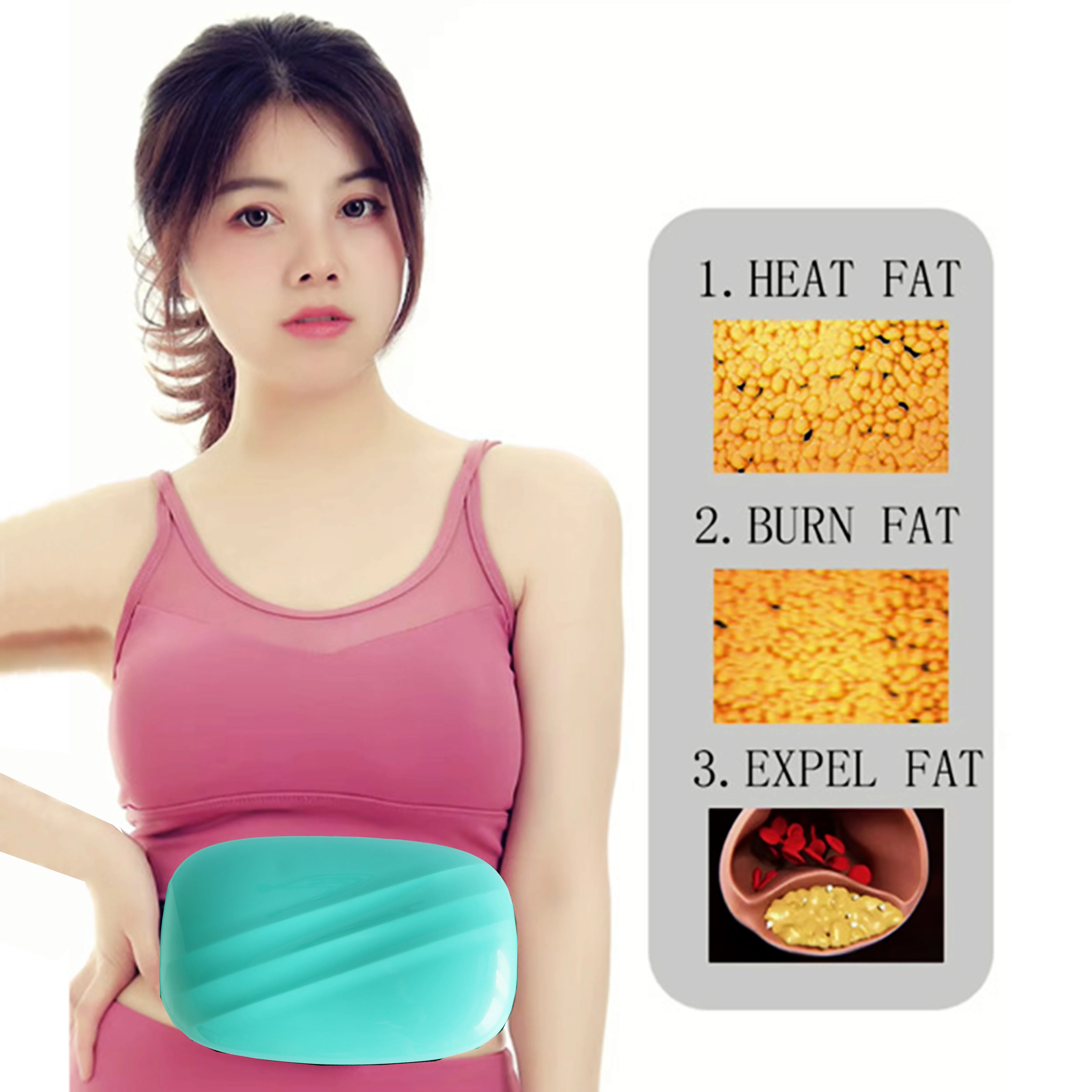 

Abdominal Massage Belt, Premium Quality Waist Slimming Massager, Vibration Massage Machine, Fat Shedding Belt for Home Fitness