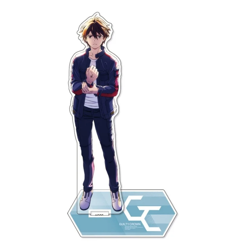 Guilty Crown Anime Acrylic Stand Figure Gai Tsutsugami Shu Ouma Inori Yuzuriha Stand Plate Cosplay Prop Decor Cartoons Gifts