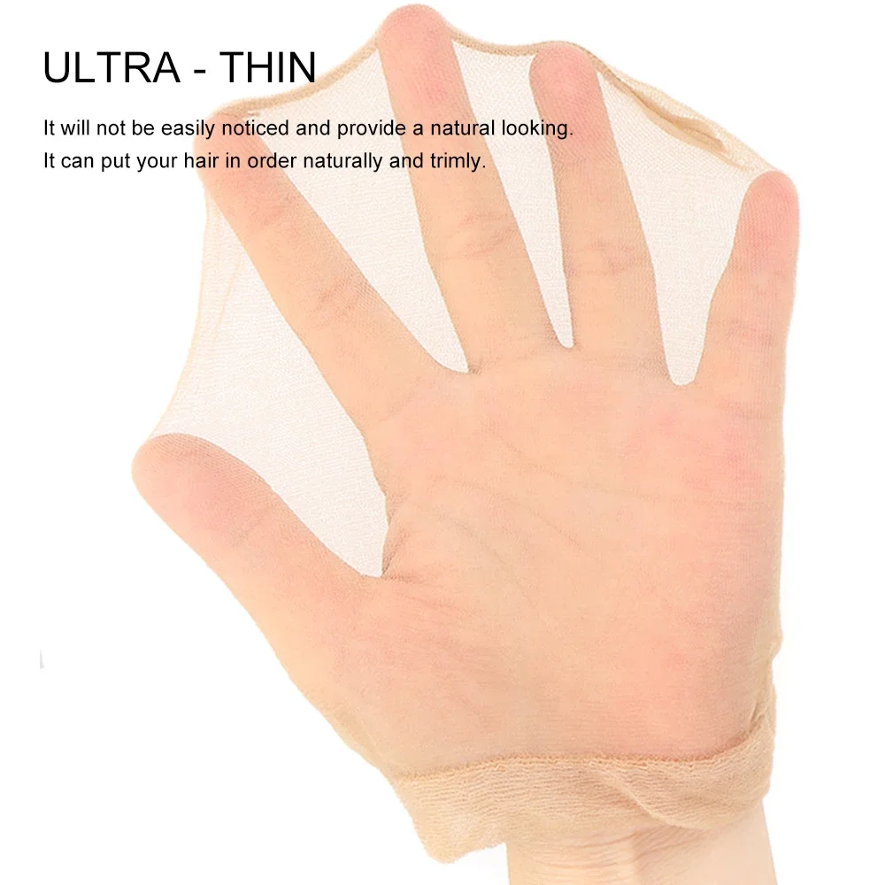 10/20Pcs Invisible Hd Wig Cap Thin Stocking Cap Nylon Stretch Mesh Hd Wig Caps Hair Net For Weave Sheer Hd Wig Cap For Wig