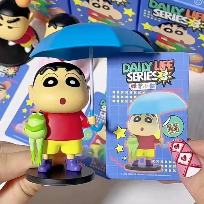 ใหม่ Original 52 ของเล่น Crayon Shin-Chan Emoticon แพคเกจ Series กล่องตาบอดอินเทรนด์ภาพเคลื่อนไหวเครื่องประดับรูป Mystery กล่องของขวัญ