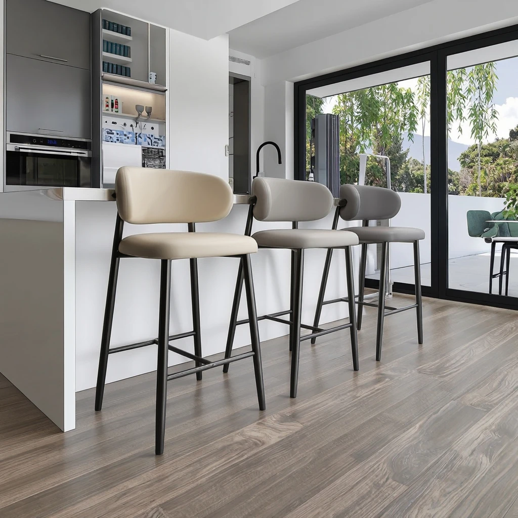 Taburete de Bar moderno para el hogar con arte del hierro de lujo, silla alta Simple para sala de estar, cafetería, isla, Bar