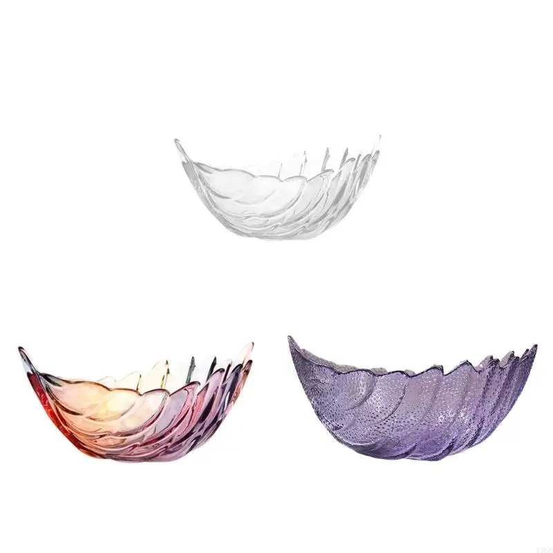 

Художественный стеклянный поднос с уникальным пернатым дизайном, идеально подходит для демонстрации фруктовых десертов или Y5GB