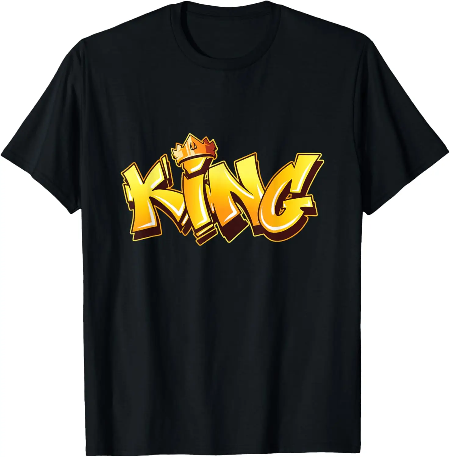 King Graffiti Art Street Art stedelijke stijl spuitverf hiphop T-shirt